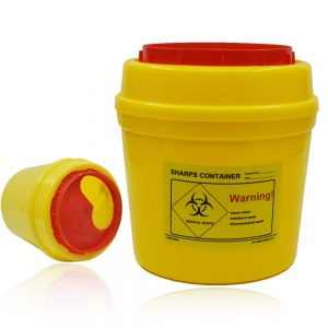 Sharp Needle Disposal Container with Lip 0.5L